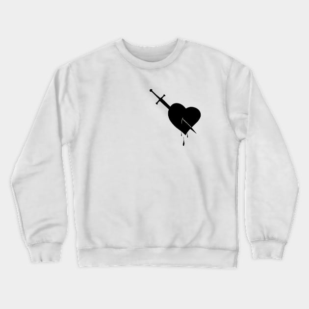 heartless Crewneck Sweatshirt by Amez